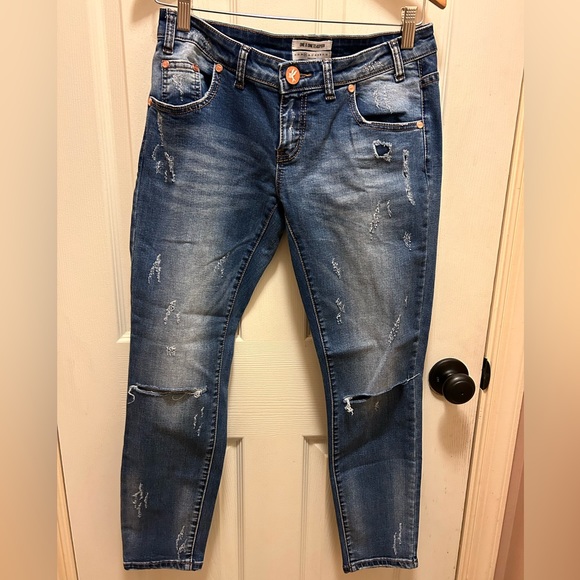 One X One Teaspoon Distressed & Cut Knee Jeans Sz 25 - Picture 1 of 12